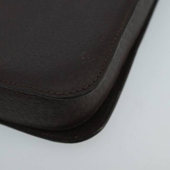 VALENTINO Shoulder Bag Leather Brown Gold Auth ar12877 - Picture 16 of 16